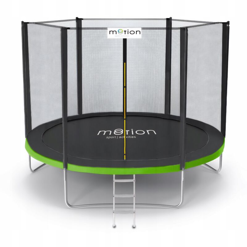 foto del prodotto trampolino da giardino motion scaletta 244cm ft8 2,44 per giochi all aperto per bambini