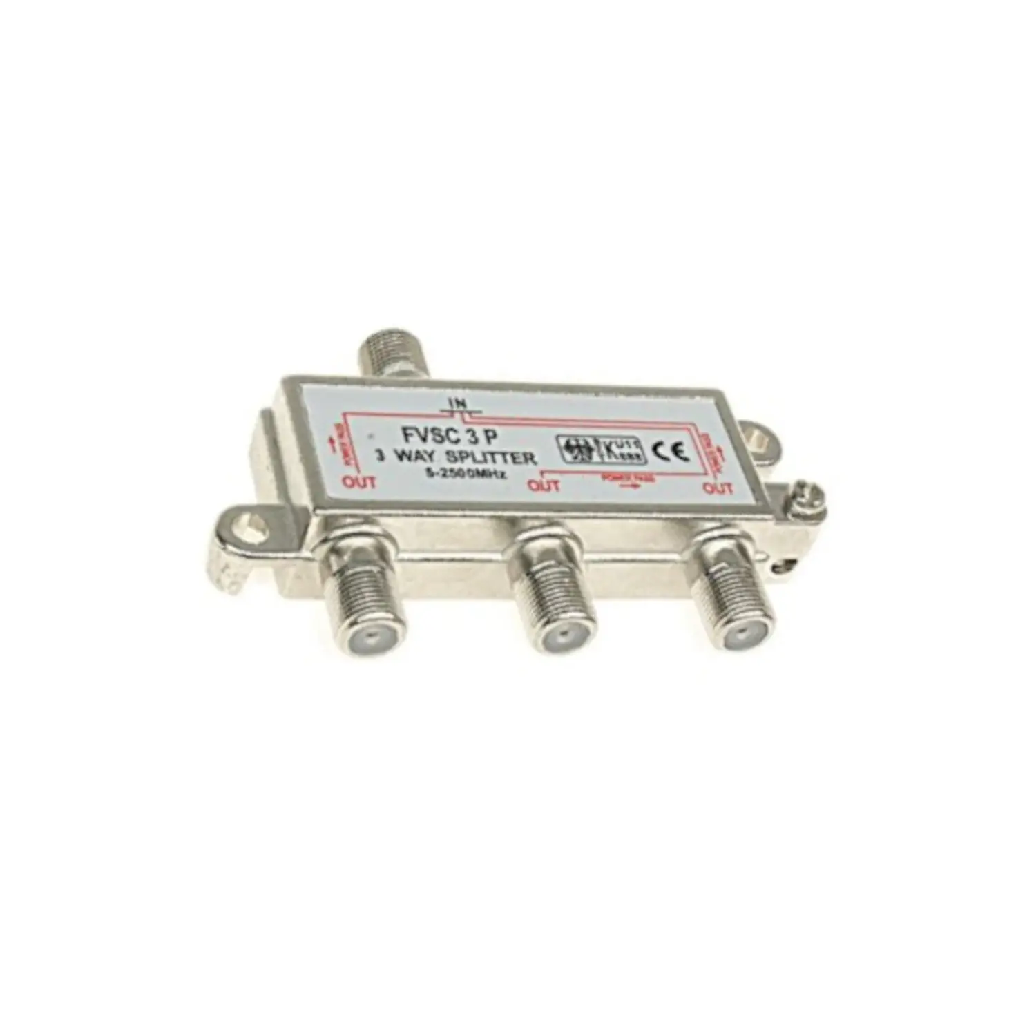 foto del prodotto transmedia splitter derivatore sat tv 5 2400 mhz digitale terrestre 1 ingresso 3 uscite