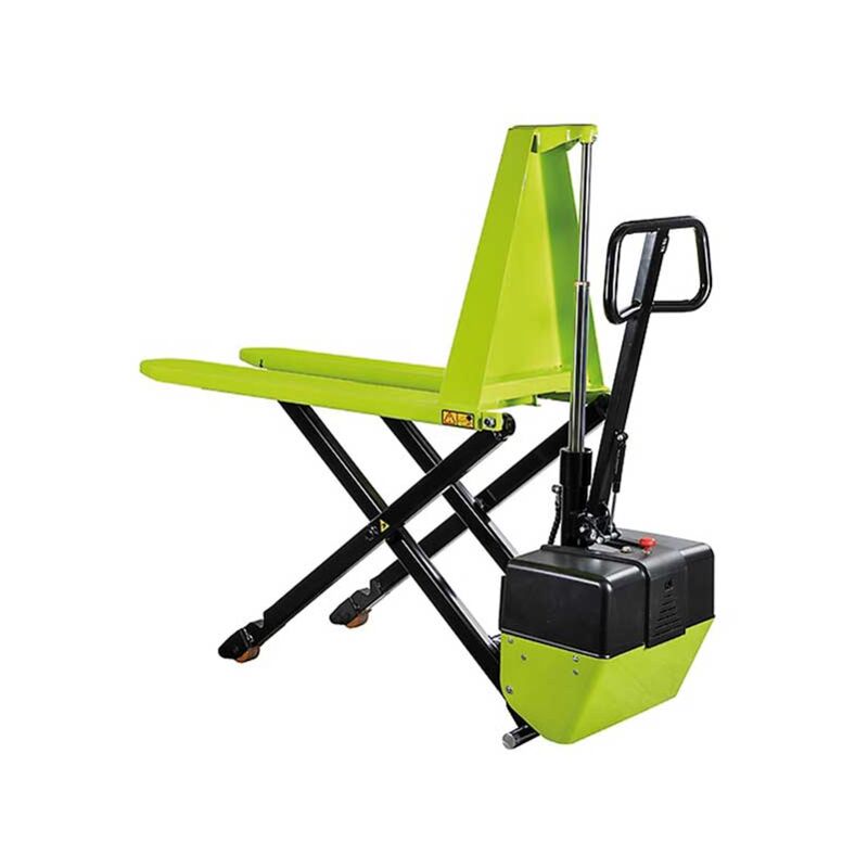 foto del prodotto transpallet ad alto sollevamento elettrico 1t forche 1150x540mm ideale per pallet europa pallettizzazione industria ee0420v0000