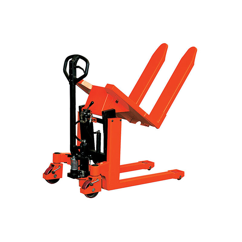 foto del prodotto transpallet con forche inclinabili 800x560 mm ribaltatore verticale a 90 puntale per pallet per il picking lt10m