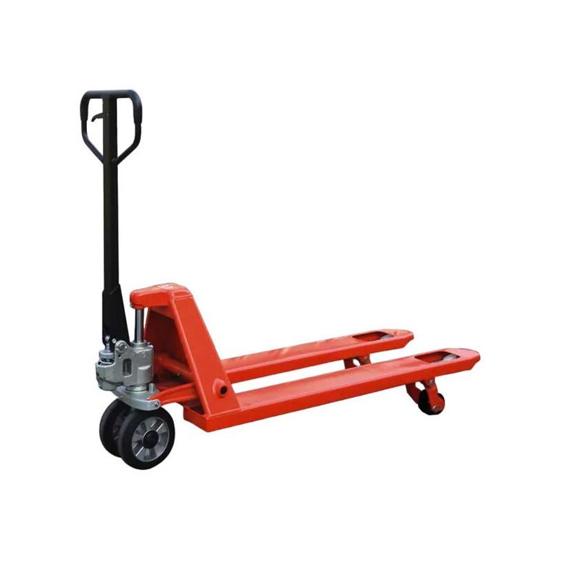 foto del prodotto transpallet con ruote sterzanti e rulli in poliuretano manovrabilit facile forche 1150x540 mm carico massimo 2500 kg ac25vgv