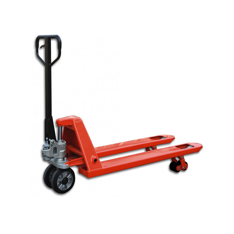 foto del prodotto transpallet manuale con forche corte e larghe 900x685 mm con portata 2,5 tonnellate - import export e carichi ingombranti - ac25l900