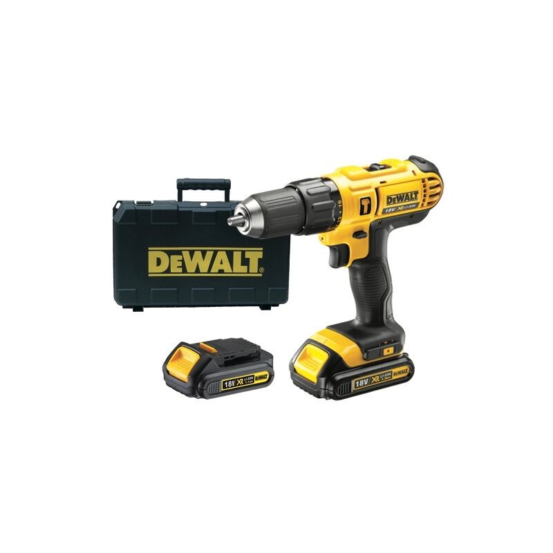 foto del prodotto trapani trapano a batteria dewalt litio dcd 776 c2 18volt 1.3ah 2 batterie