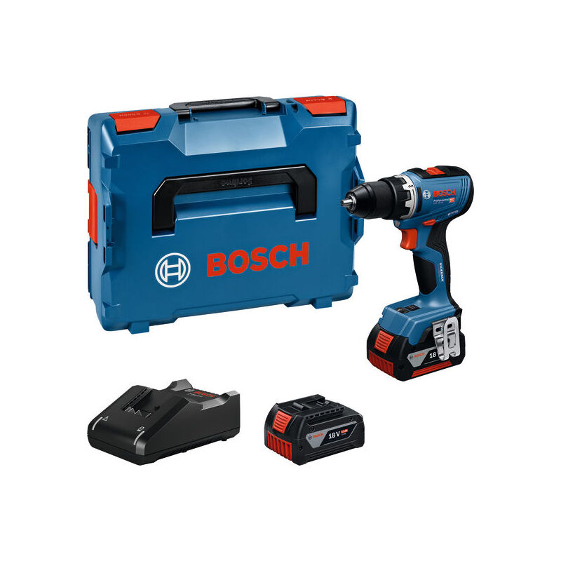 foto del prodotto trapano a batteria bosch gsr 18v 65 2x 5,0 ah e caricabatterie in l boxx 136