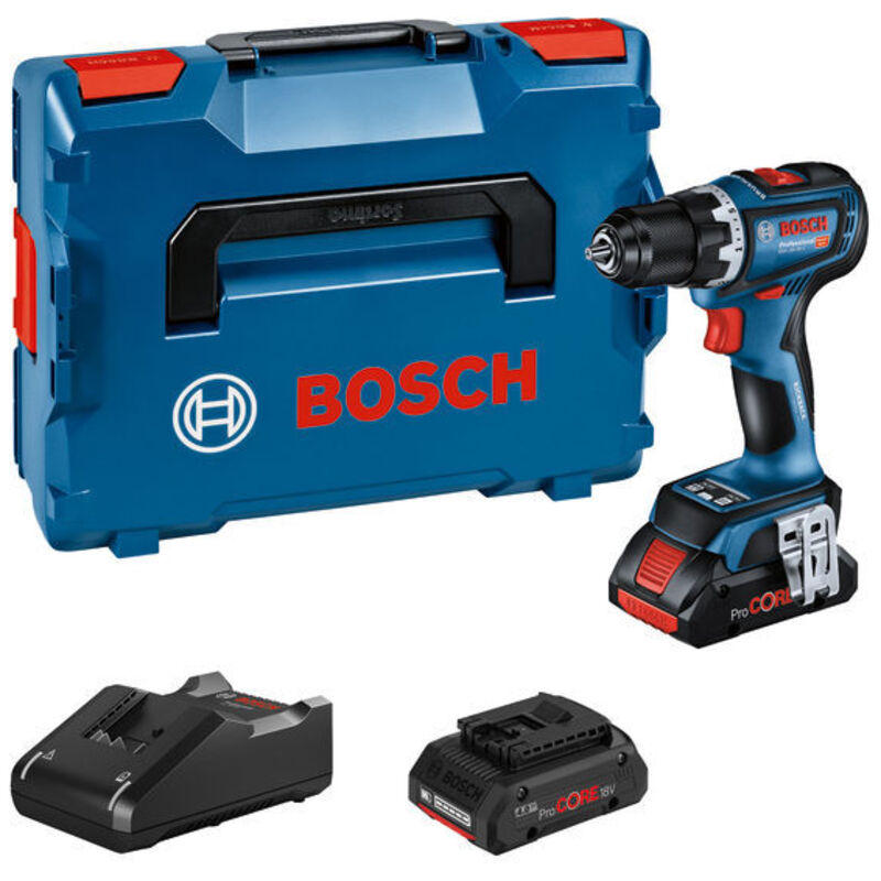 foto del prodotto trapano a batteria bosch gsr 18v-90 c, 2x procore 4.0ah caricabatterie bt low-energ. mod.