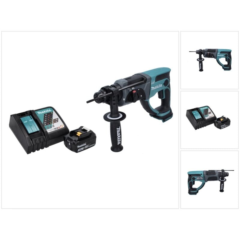 foto del prodotto trapano a batteria makita dhr 202 rf1 18 v 2,0 j sds plus 1x batteria 3,0 ah caricatore