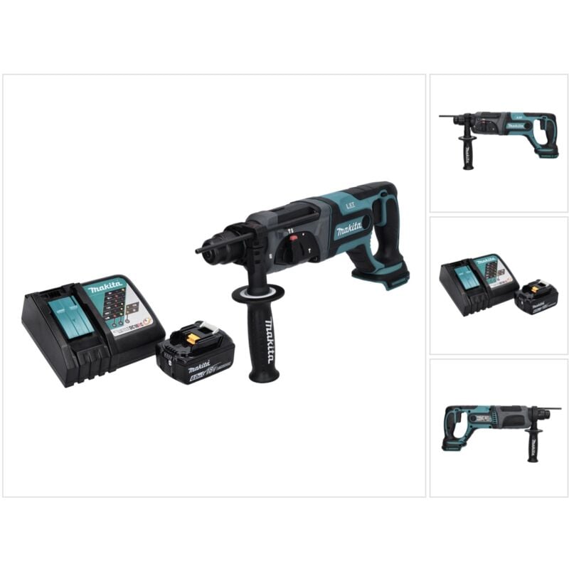 foto del prodotto trapano a batteria makita dhr 241 rg1 18 v 2,0 j sds plus 1x batteria 6,0 ah caricabatterie