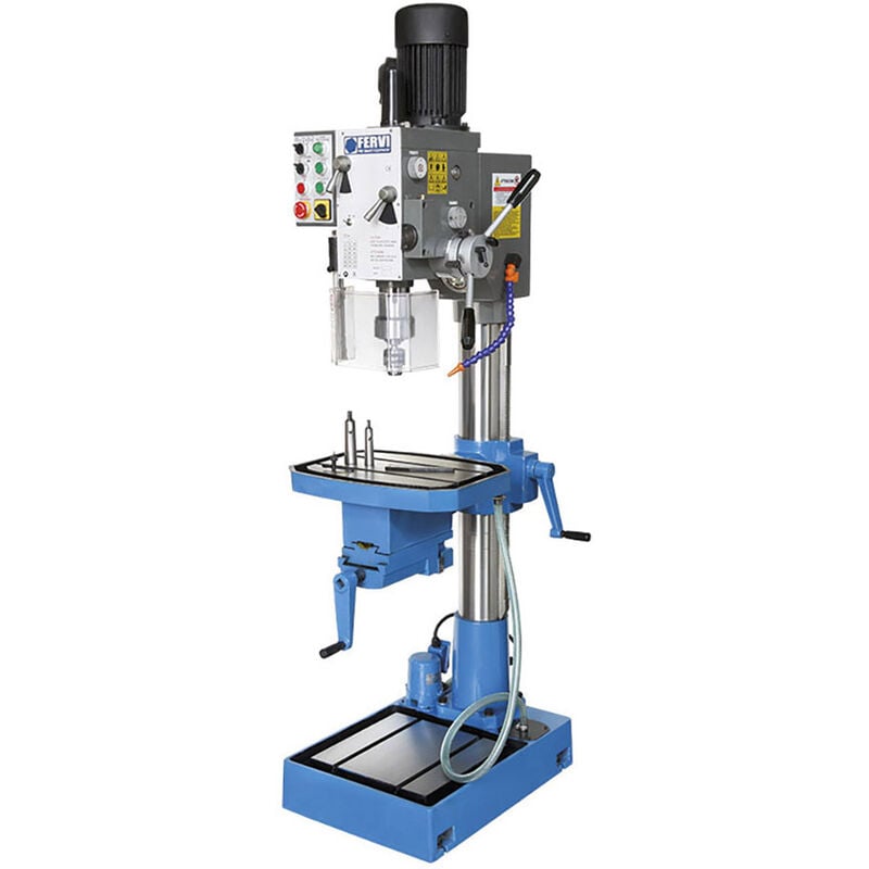 foto del prodotto trapano a colonna ad ingranaggi fervi t066 con morsa - 35 x 320 mm - discesa automatica - 400 v