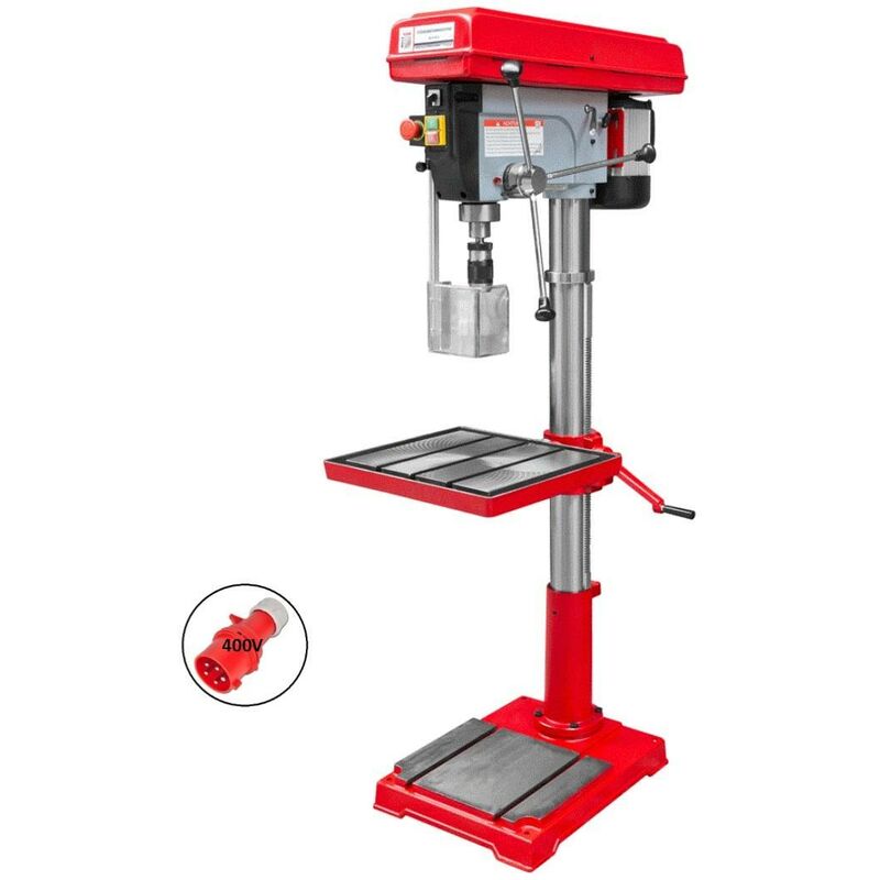 foto del prodotto trapano a colonna con trasmissione a cinghia 400v holzmann sb4132lr