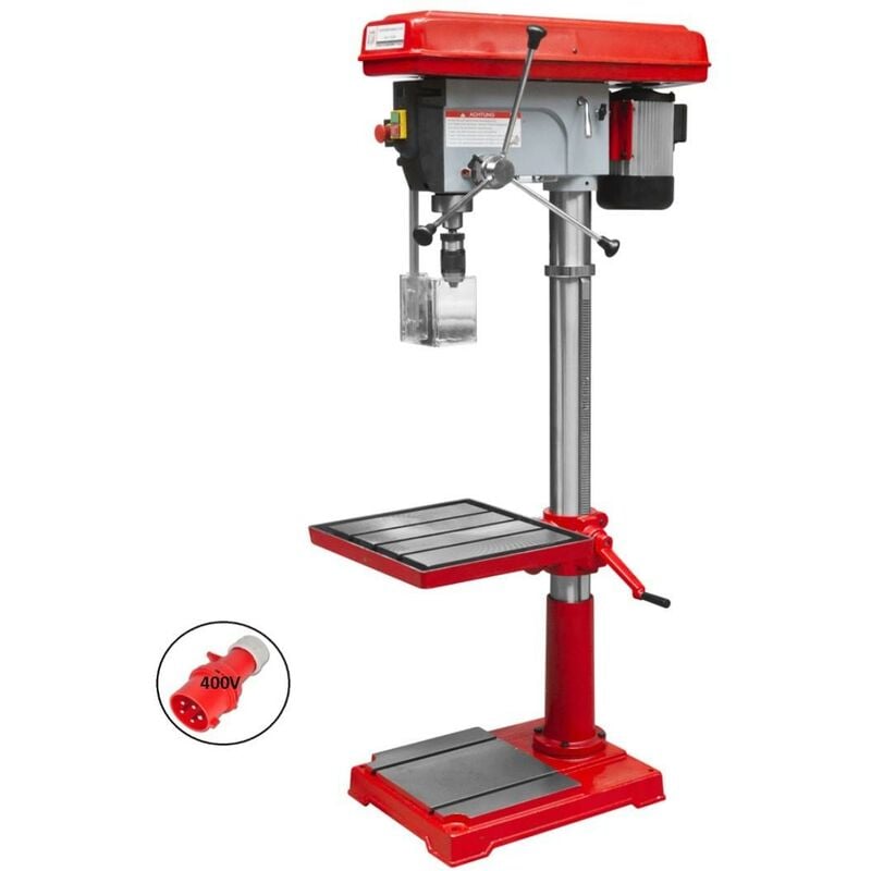 foto del prodotto trapano a colonna con trasmissione a cinghia 400v holzmann sb4132sm