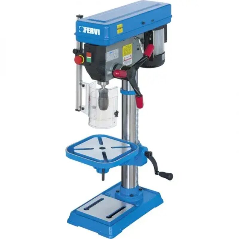 foto del prodotto trapano a colonna da banco con trasmissione a cinghia 750w 230v fervi 0750cm3