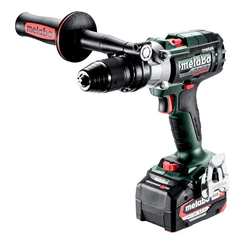 foto del prodotto trapano a percussione 18 v sb 18 ltx 3 bl i metallo 2 x 5,2 ah li power, asc 55, valigetta metabo