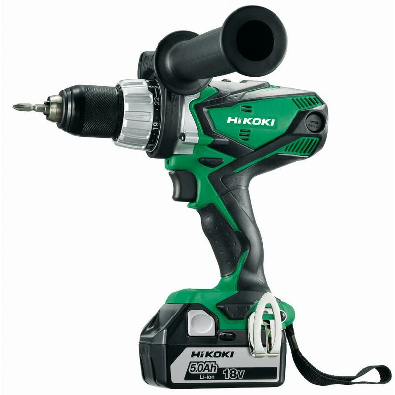 foto del prodotto trapano a percussione 18v 5ah li ion auto.13 92nm, 2 batt, in hitcase dv18dsdlwpz
