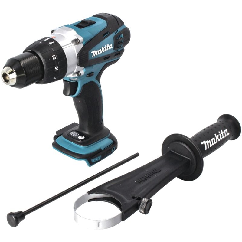 foto del prodotto trapano a percussione a batteria makita dhp 458 z 18 v 91 nm solo senza batteria, senza caricabatterie