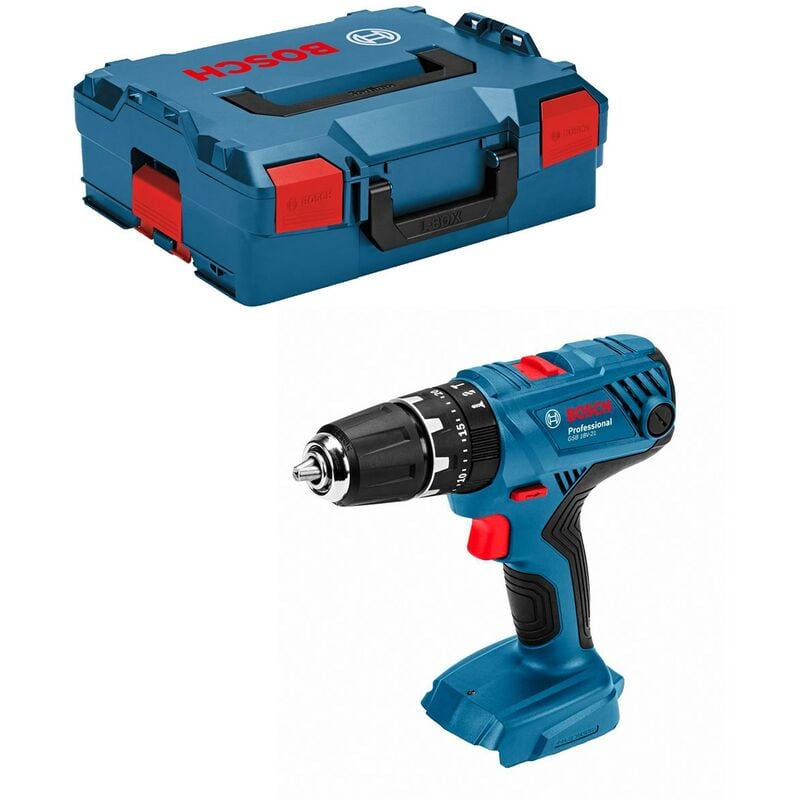 foto del prodotto trapano a percussione bosch gsb 18v 21 solo corpo l boxx 136 