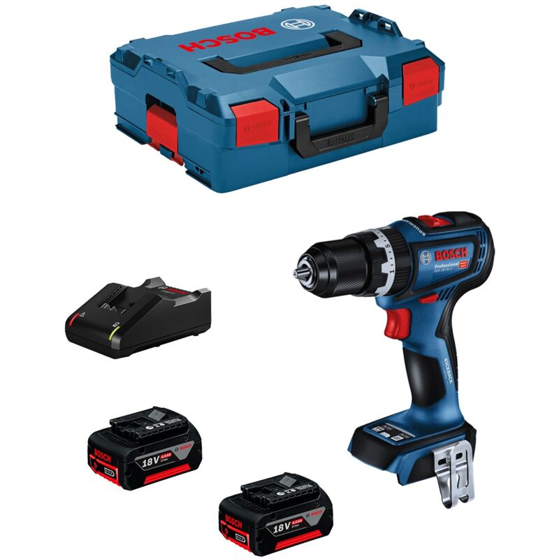 foto del prodotto trapano a percussione bosch gsb 18v 90 c 2 x 4,0 ah gal18v 40 l boxx 136 