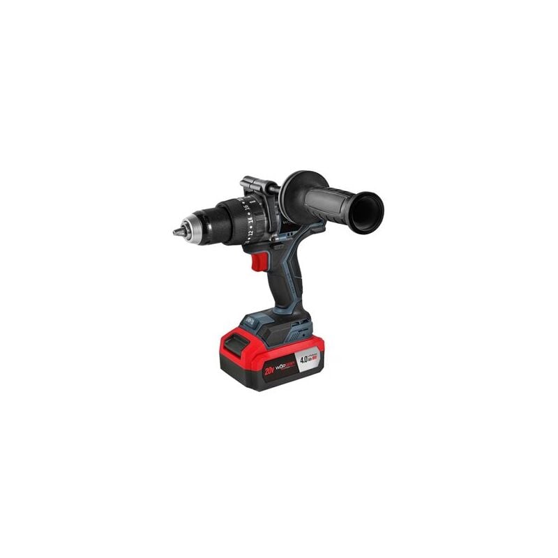 foto del prodotto trapano a percussione brushless worgrip da 20 v con batteria da 4,0 ah