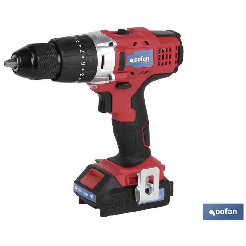 foto del prodotto trapano a percussione con batteria agli ioni di litio 18 v 1300 giri/min