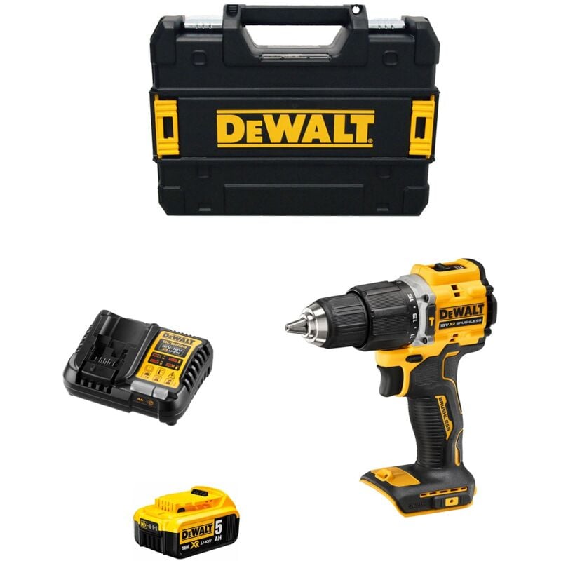 foto del prodotto trapano a percussione dewalt dcd100yp1t 1 x 5,0 ah dcb1104 tstak ii 