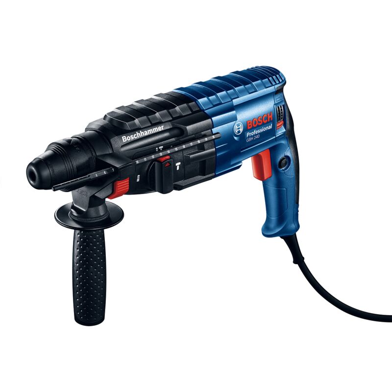 foto del prodotto trapano a percussione gbh 240 di bosch con sds plus, 790 watt in valigetta