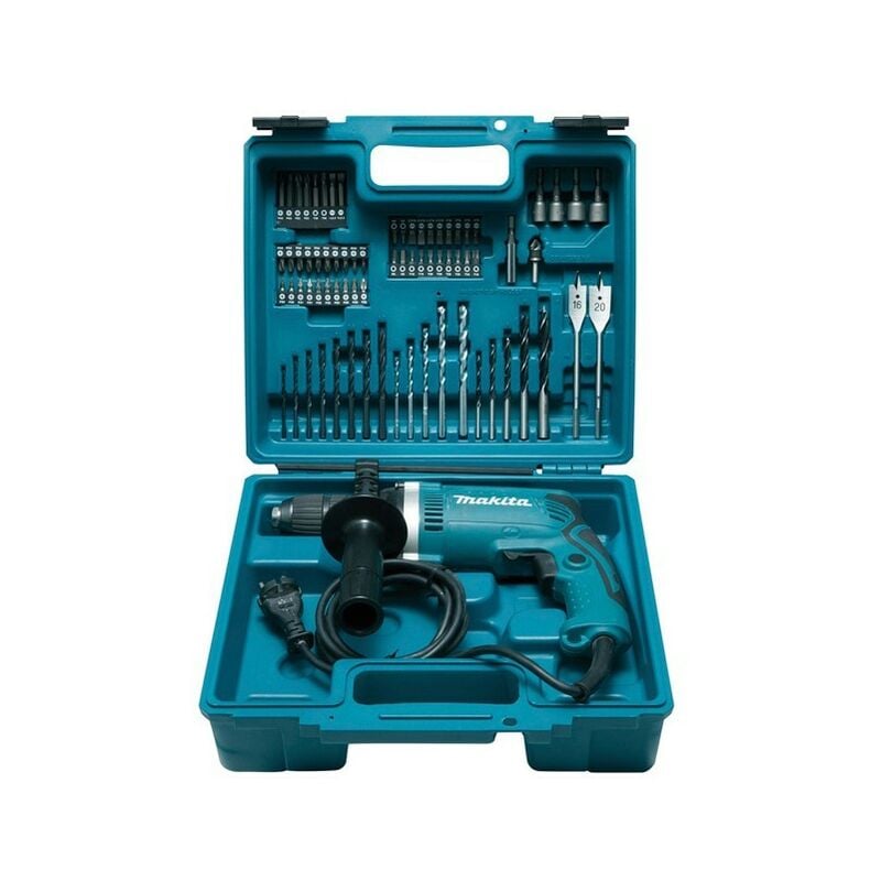 foto del prodotto trapano a percussione makita 710w kit accessori hp1631kx3