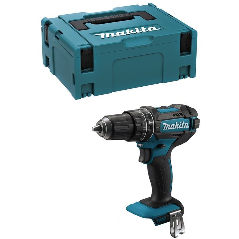 foto del prodotto trapano a percussione makita dhp482zj solo corpo makpac 2 