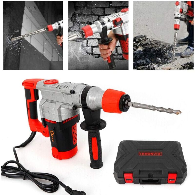 foto del prodotto trapano a percussione, martello perforatore, trapano martello elettrico ad alte prestazioni 2200 w con 30 cilindri e semplice ricambio per trapano