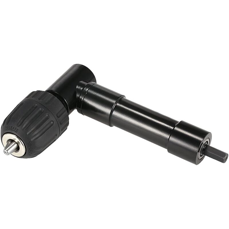 foto del prodotto trapano angolare per trapano elettrico, punta per trapano ad angolo retto, adattatore per cacciavite angolare, 0,8 10 mm con mandrino a 3 griffe,