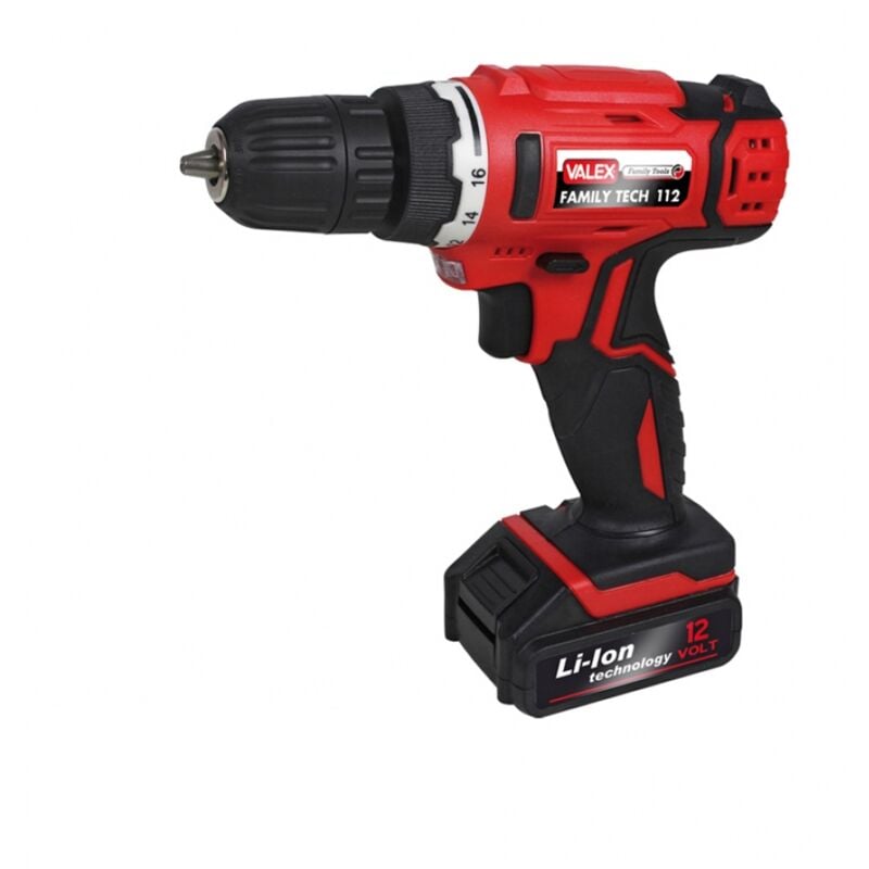 foto del prodotto trapano avvitatore a batteria 12v valex family tech 112