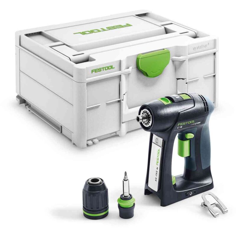foto del prodotto trapano avvitatore a batteria c 18 basic 576434 festool