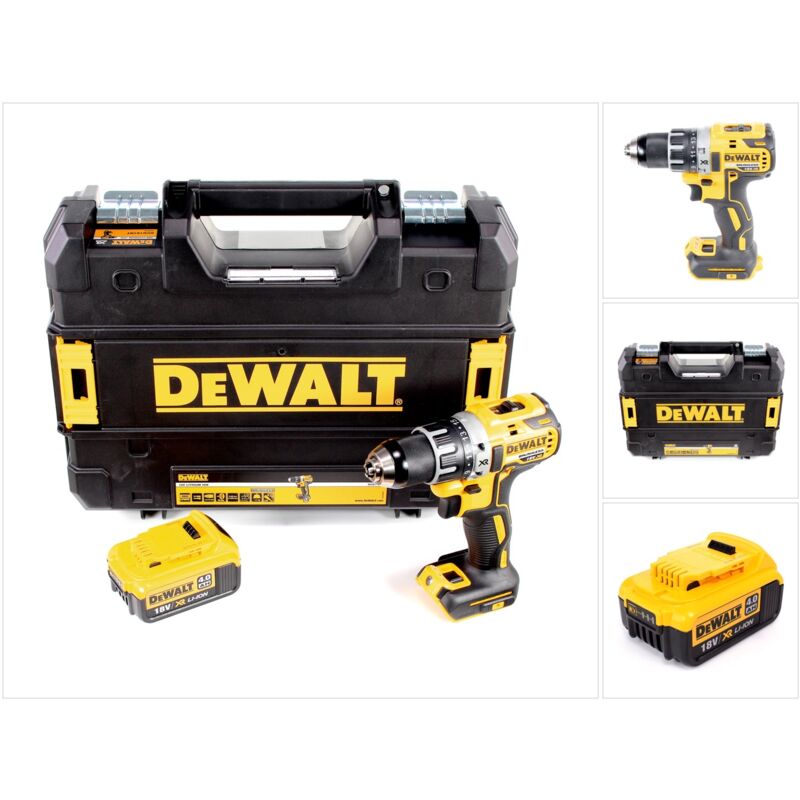 foto del prodotto trapano avvitatore a batteria dewalt dcd 791 nt brushless 18v 70nm 1x batteria ricaricabile 4,0 ah in tstak senza caricatore
