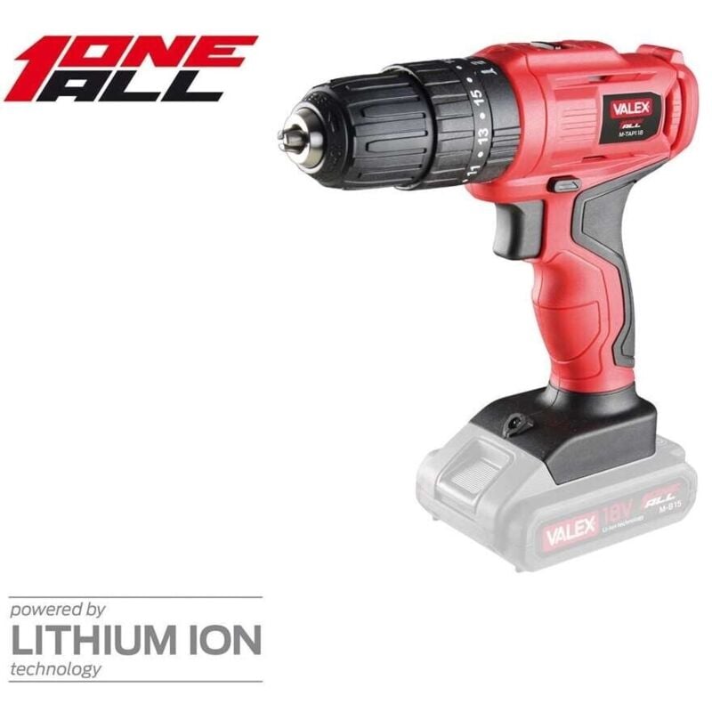 foto del prodotto trapano avvitatore a batteria non inclusa percussione m-tap1 18 valex 1429408