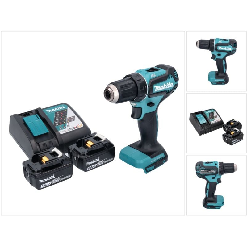 foto del prodotto trapano avvitatore a batteria senza spazzole makita ddf 485 rt 18 v 50 nm 2 batterie da 5,0 ah caricabatterie