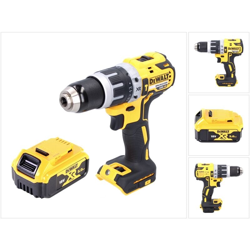 foto del prodotto trapano avvitatore a percussione a batteria dewalt dcd 796 n 18 v 70 nm 1x batteria 5,0 ah senza caricabatterie