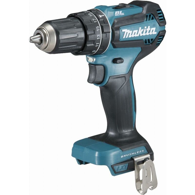 foto del prodotto trapano avvitatore a percussione makita 18 v li ion 13 mm senza batteria n caricabatterie dhp485zj