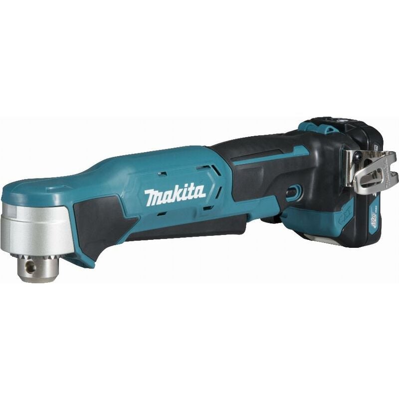foto del prodotto trapano avvitatore angolare 12 v cxt li ion 2 ah 10 mm con chiave makita 2 batterie, caricabatterie, valigetta da332dwae