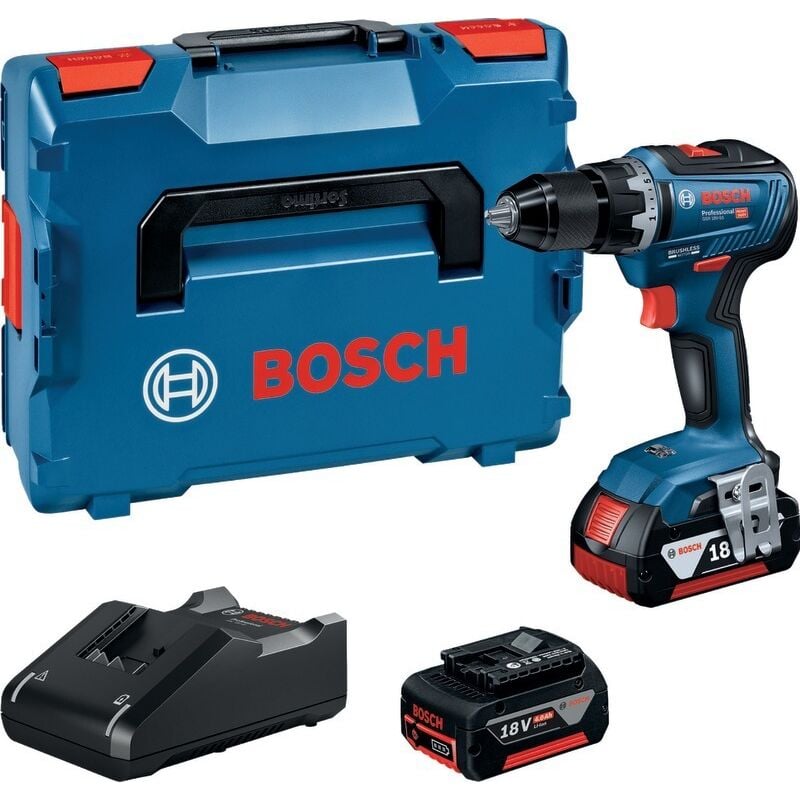 foto del prodotto trapano avvitatore bosch gsr 18v 55 2 x 4,0 ah gal 18v 40 l boxx 136 