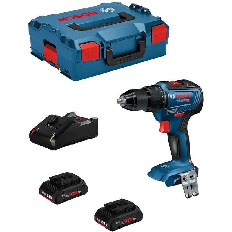 foto del prodotto trapano avvitatore bosch gsr 18v 55 2 x 4,0 ah procore gal18v 40 l boxx 136 