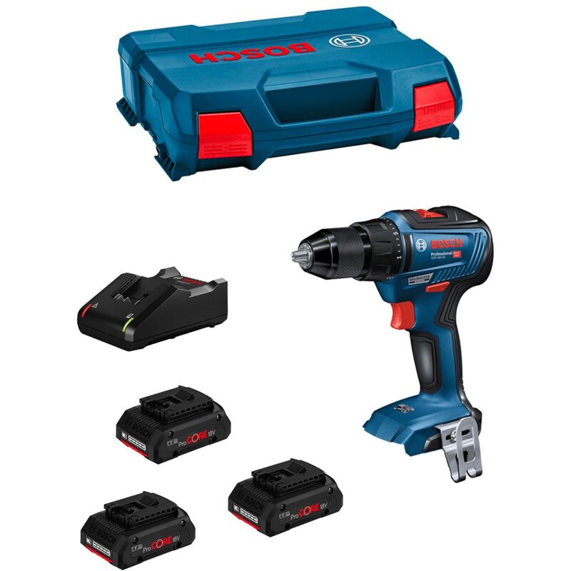 foto del prodotto trapano avvitatore bosch gsr 18v-55 3 x 4,0 ah procore gal18v-40 l-case