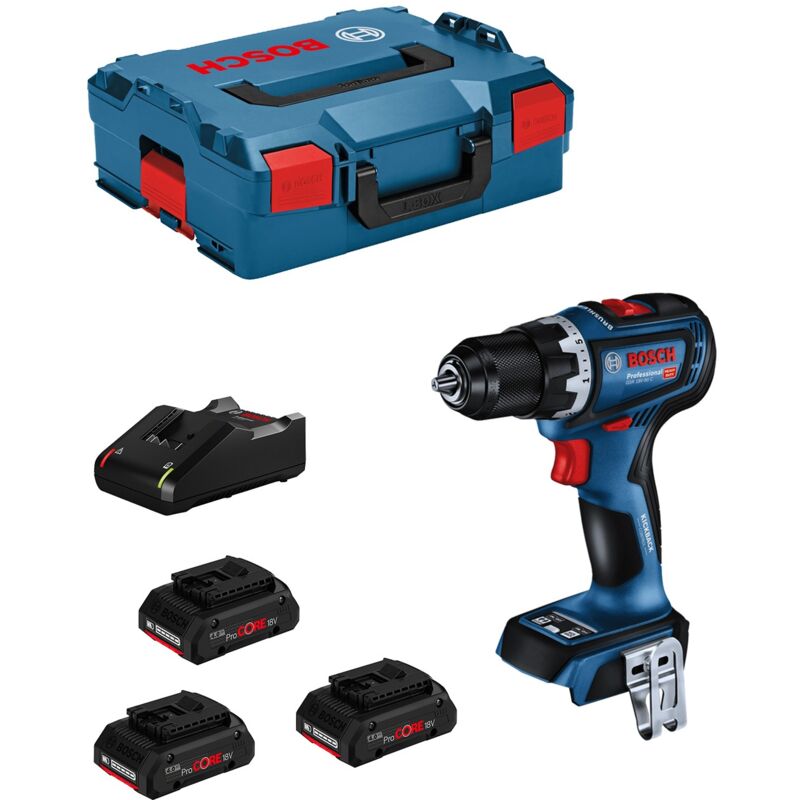 foto del prodotto trapano avvitatore bosch gsr 18v 90 c 3 x 4,0 ah procore gal18v 40 l boxx 136 