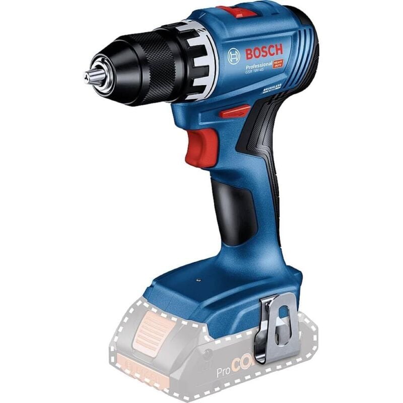 foto del prodotto trapano avvitatore brushless 18v bosch professionale gsr 18v-45 - macchina nuda - 06019k3200