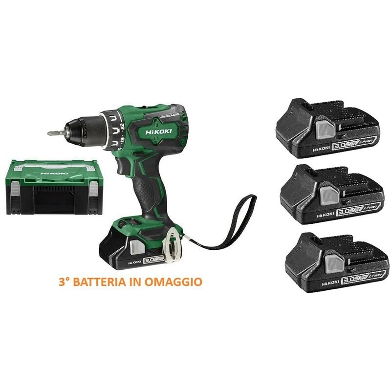 foto del prodotto trapano avvitatore con percussione brushless 18 v 3 ah