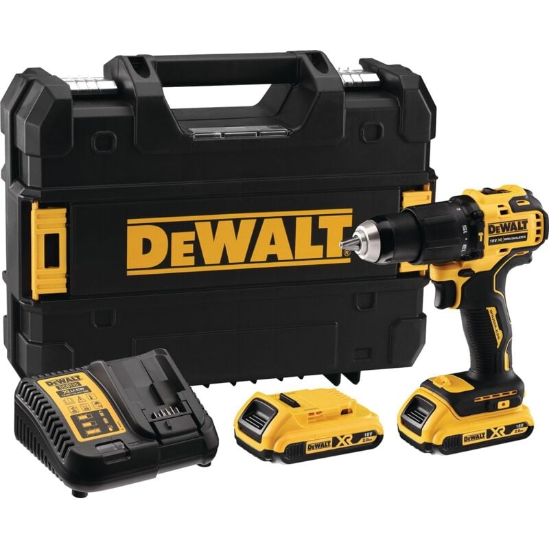 foto del prodotto trapano avvitatore dewalt dcd709d2t-qw 18v 2ah