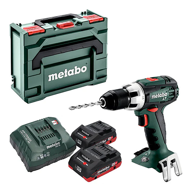 foto del prodotto trapano avvitatore metabo bs 18v lt 2 x 4,0 ah lihd, asc 55, valigetta 602102800