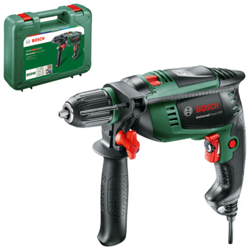 foto del prodotto trapano battente con funzione kickback control 800 w 230 v bosch 603131100 universal impact 800