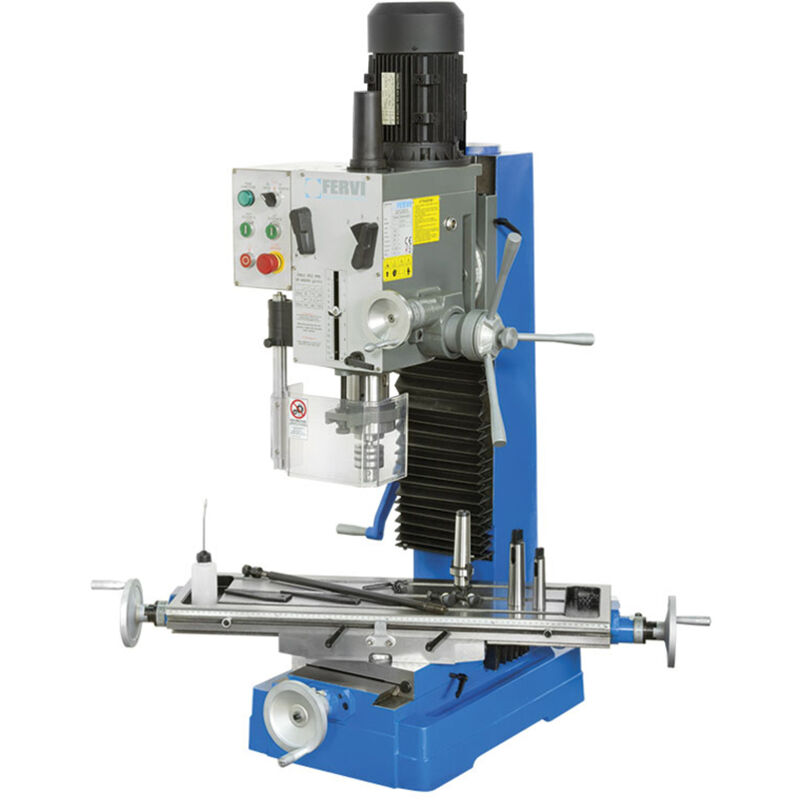 foto del prodotto trapano fresa da banco fervi t044 230v 6 95 1600 rpm 230 v 50 hz 1.5 kw, alimentazione 230v