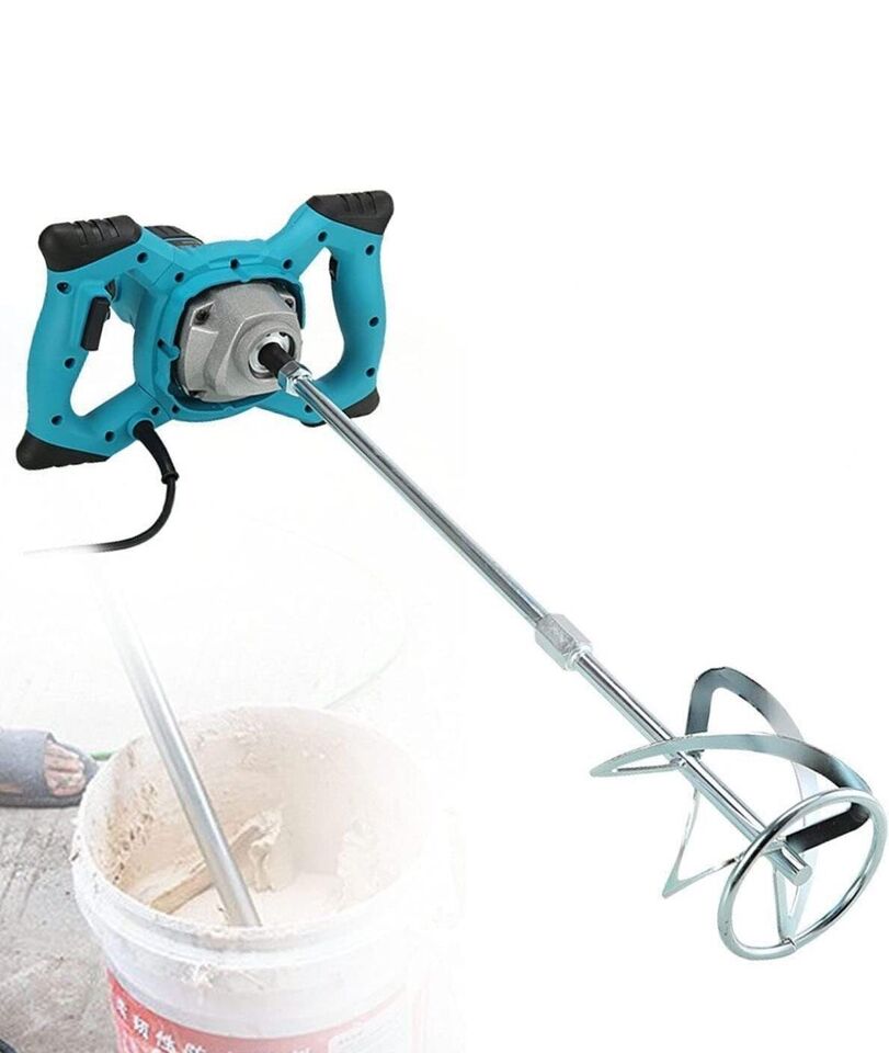 foto del prodotto trapano miscelatore mescolatore con frusta per colla e malta 1200w 80486