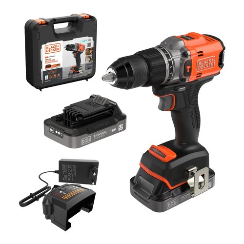 foto del prodotto trapano percussione black decker bl683d2 power connect brushless