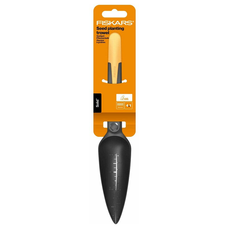 foto del prodotto trapiantatore distributore per semi con scala di misura fiskars solid