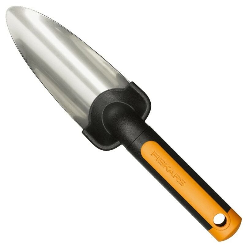 foto del prodotto trapiantatore, lunghezza 27 cm, lama in acciaio inossidabile, nero arancione, premium, 1000727 fiskars